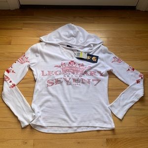 COPY - SEVEN7 NWT CUTEST TOP EVER, WITH HOOD